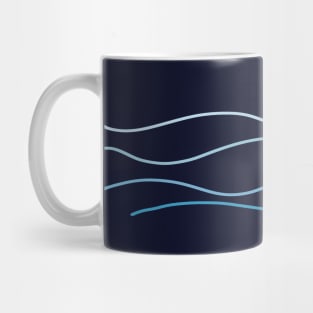 Sunset wavy lines Mug